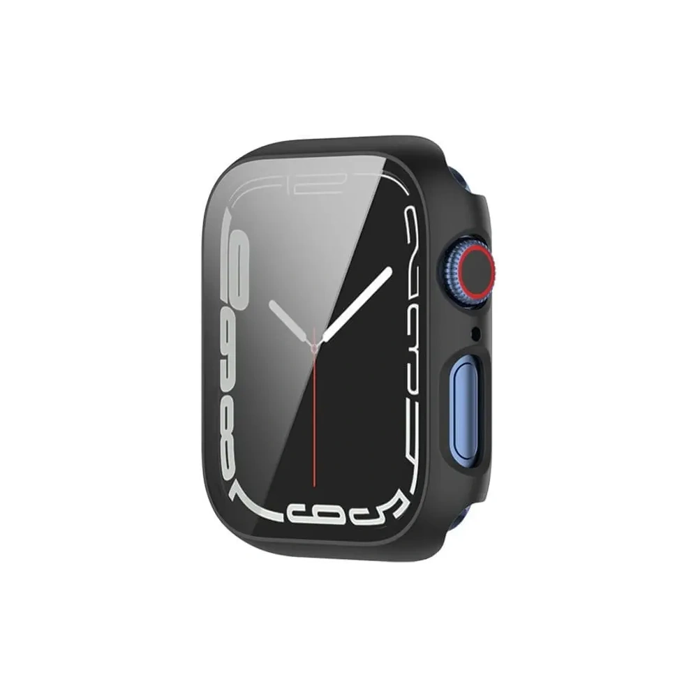 Hurtownia GSM - Bizon Case Case + Üveg Készlet Apple Watch 8/7 41mm fekete - BIZ293 - {ean13} - Hurt