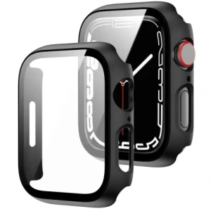 Wholesale Bizon Case Case + Glass Set Apple Watch 8/7 41mm black - BIZ293 - {ean13} - Hurt