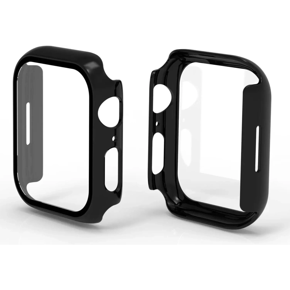 Hurtownia GSM - Bizon Case Case + Üveg Készlet Apple Watch 8/7 41mm fekete - BIZ293 - {ean13} - Hurt