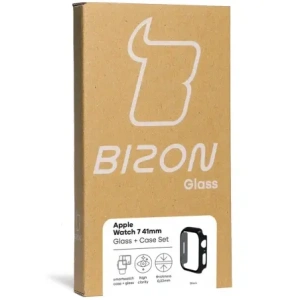 Wholesale Bizon Case Case + Glass Set Apple Watch 8/7 41mm black - BIZ293 - {ean13} - Hurt