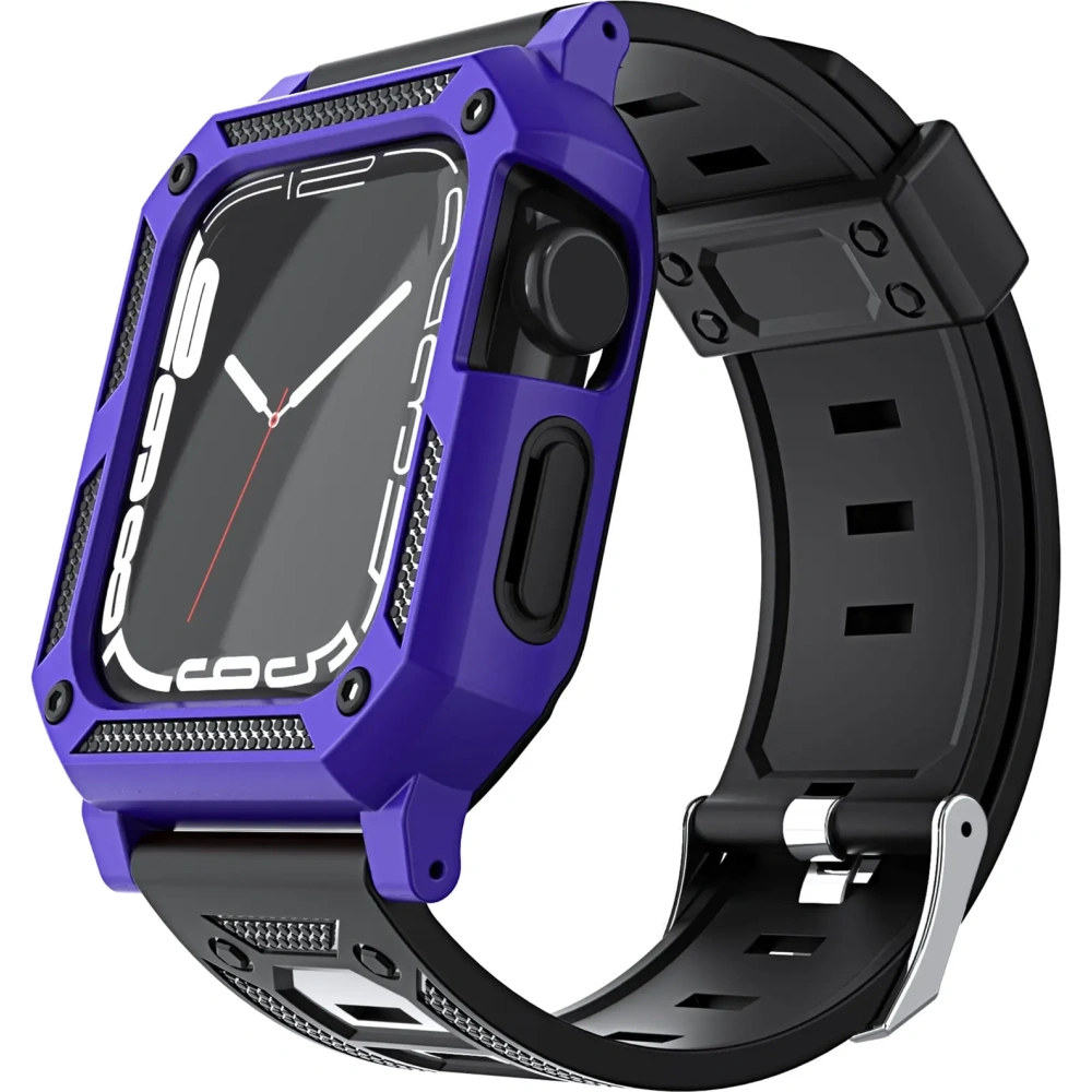 Hurtownia GSM - Etui z paskiem Bizon Strap + Case Watch Armor do Apple Watch 40 / 41mm fialové - BIZ295 - {ean13} - Hurt