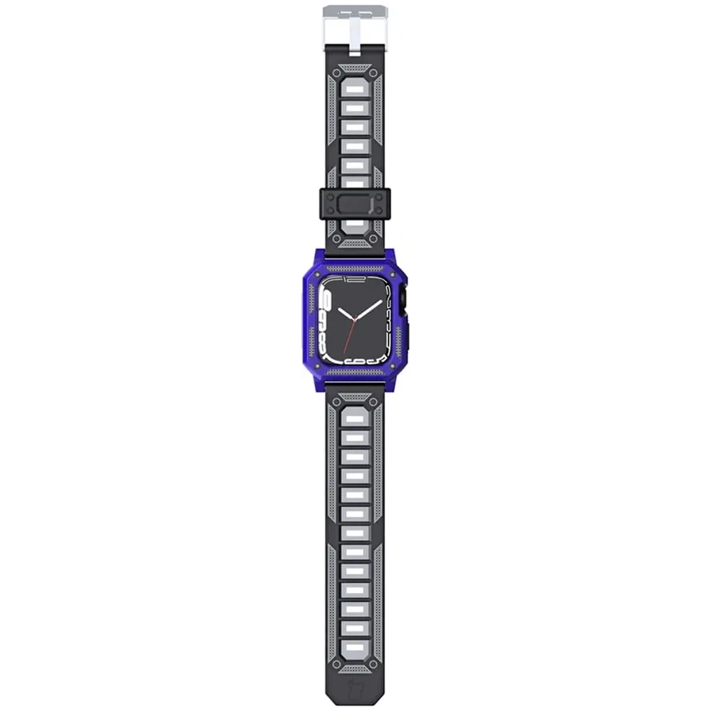Hurtownia GSM - Etui z paskiem Bizon Strap + Case Watch Armor do Apple Watch 40 / 41mm fialové - BIZ295 - {ean13} - Hurt