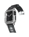 Hurtownia GSM - Bizon Strap + Carcasa Watch Armor Apple Watch 40 / 41mm argintie - BIZ296 - {ean13} - Hurt