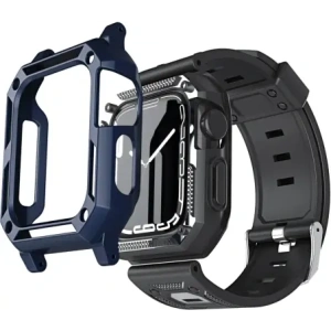 Hurtownia GSM - Bizon Strap + Case Watch Armor Apple Watch 40 / 41mm tengerészkék - BIZ297 - {ean13} - Hurt