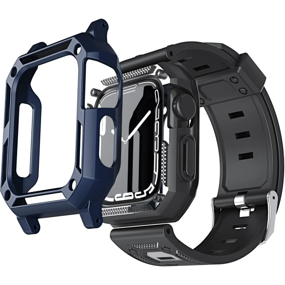 Hurtownia GSM - Etui z paskiem Bizon Strap + Case Watch Armor do Apple Watch 40 / 41mm modré - BIZ297 - {ean13} - Hurt