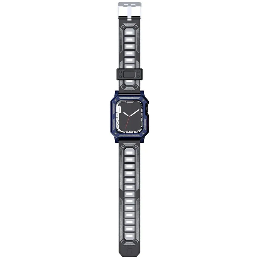 Hurtownia GSM - Bizon Strap + Case Watch Armor Apple Watch 40 / 41mm albastru închis - BIZ297 - {ean13} - Hurt