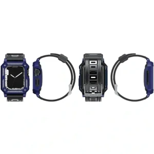 Hurtownia GSM - Bizon Strap + Case Watch Armor Apple Watch 40 / 41mm albastru închis - BIZ297 - {ean13} - Hurt