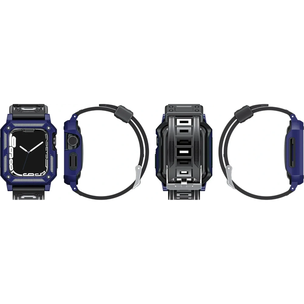 Hurtownia GSM - Etui z paskiem Bizon Strap + Case Watch Armor do Apple Watch 40 / 41mm modré - BIZ297 - {ean13} - Hurt