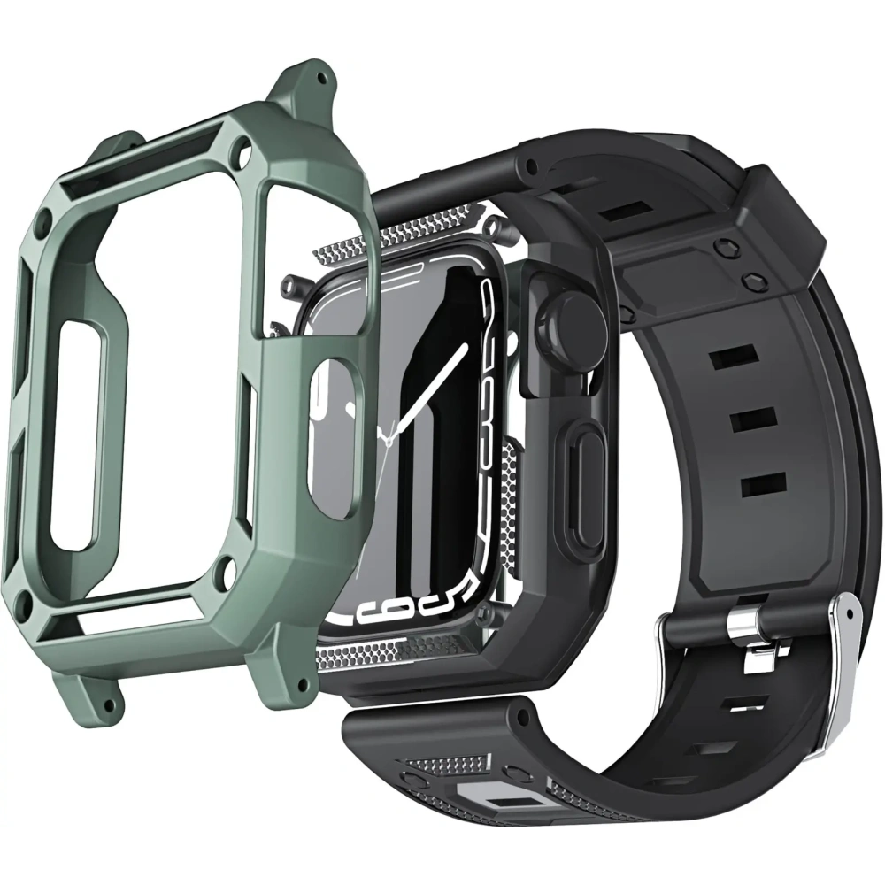 Hurtownia GSM - Bizon Strap + Case Watch Armor Apple Watch 40 / 41mm verde - BIZ298 - {ean13} - Hurt