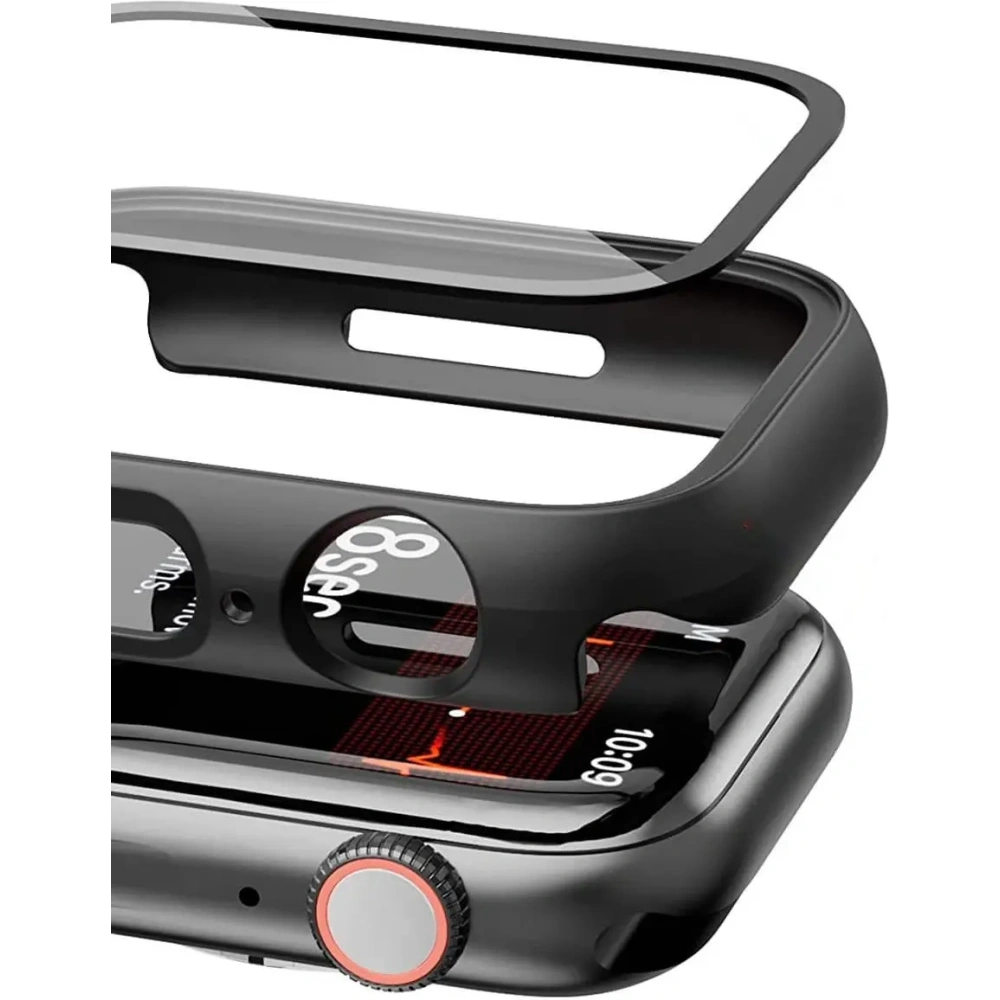Hurtownia GSM - Bizon Case Case + Set de Sticlă Apple Watch 8/7 45mm negru - BIZ300 - {ean13} - Hurt