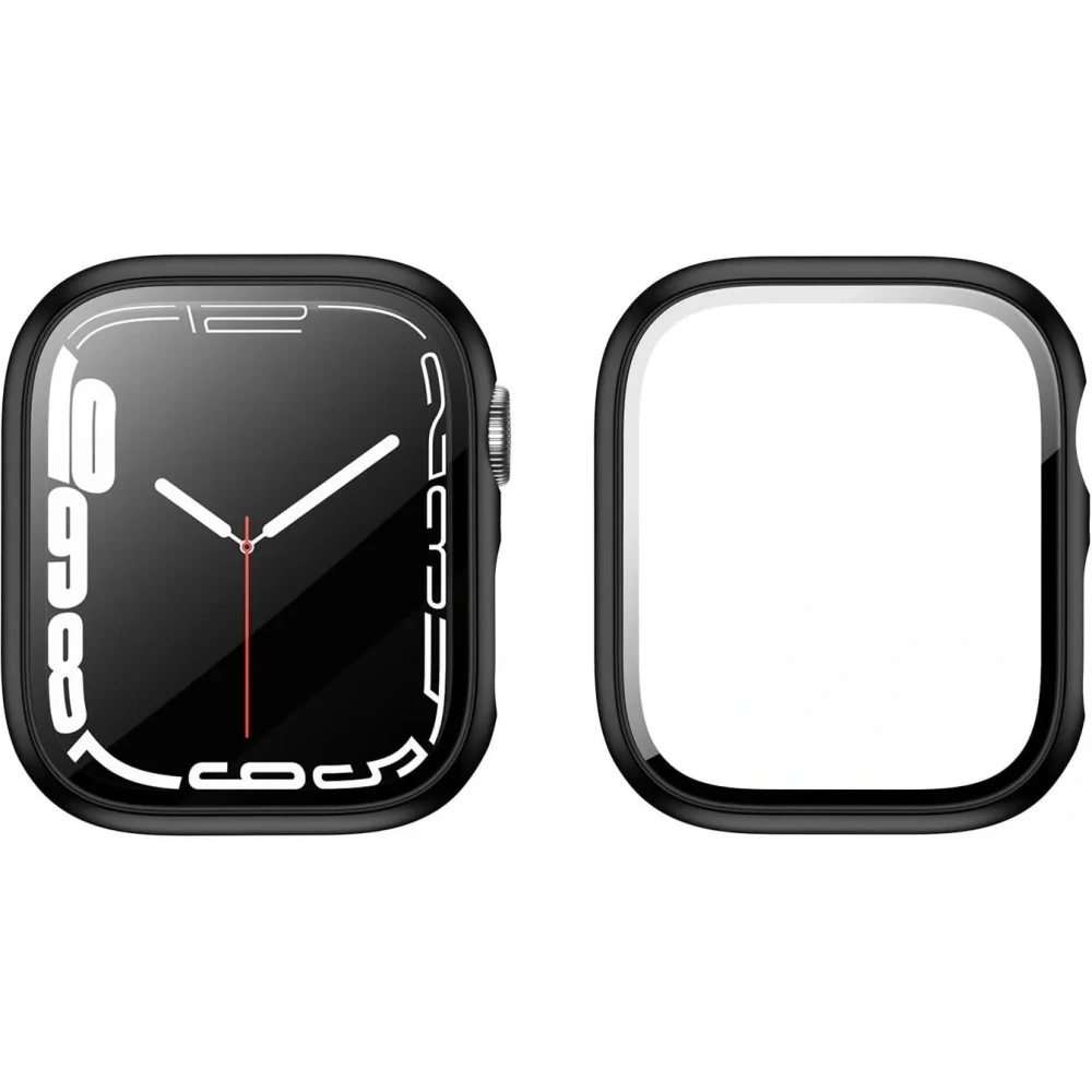 Hurtownia GSM - Bizon Case Case + Set de Sticlă Apple Watch 8/7 45mm negru - BIZ300 - {ean13} - Hurt
