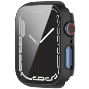 Hurtownia GSM - Etui se sklem Bizon Case Case + Glass Set Apple Watch 8/7 45mm černé - BIZ300 - {ean13} - Hurt
