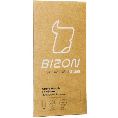 Folia hydrożelowa na ekran Bizon Glass Hydrogel v2 Apple Watch 8/7 45mm [2 PACK]