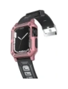 Hurtownia GSM - Bizon Strap + Case Watch Armor Apple Watch 44 / 45mm világos rózsaszín - BIZ303 - {ean13} - Hurt