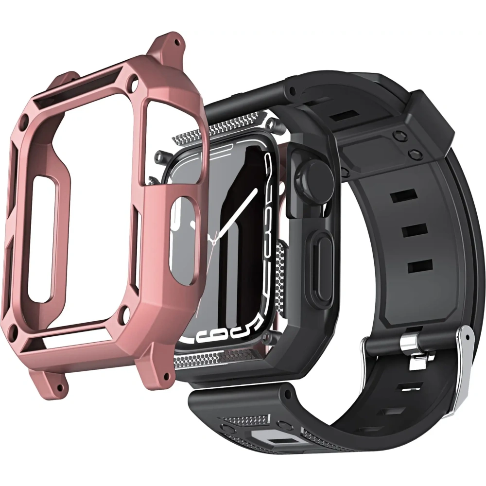 Hurtownia GSM - Bizon Strap + Case Watch Armor Apple Watch 44 / 45mm hellrosa - BIZ303 - {ean13} - Hurt