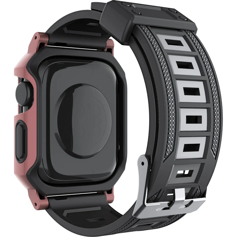 Hurtownia GSM - Bizon Strap + Case Watch Armor Apple Watch 44 / 45mm világos rózsaszín - BIZ303 - {ean13} - Hurt
