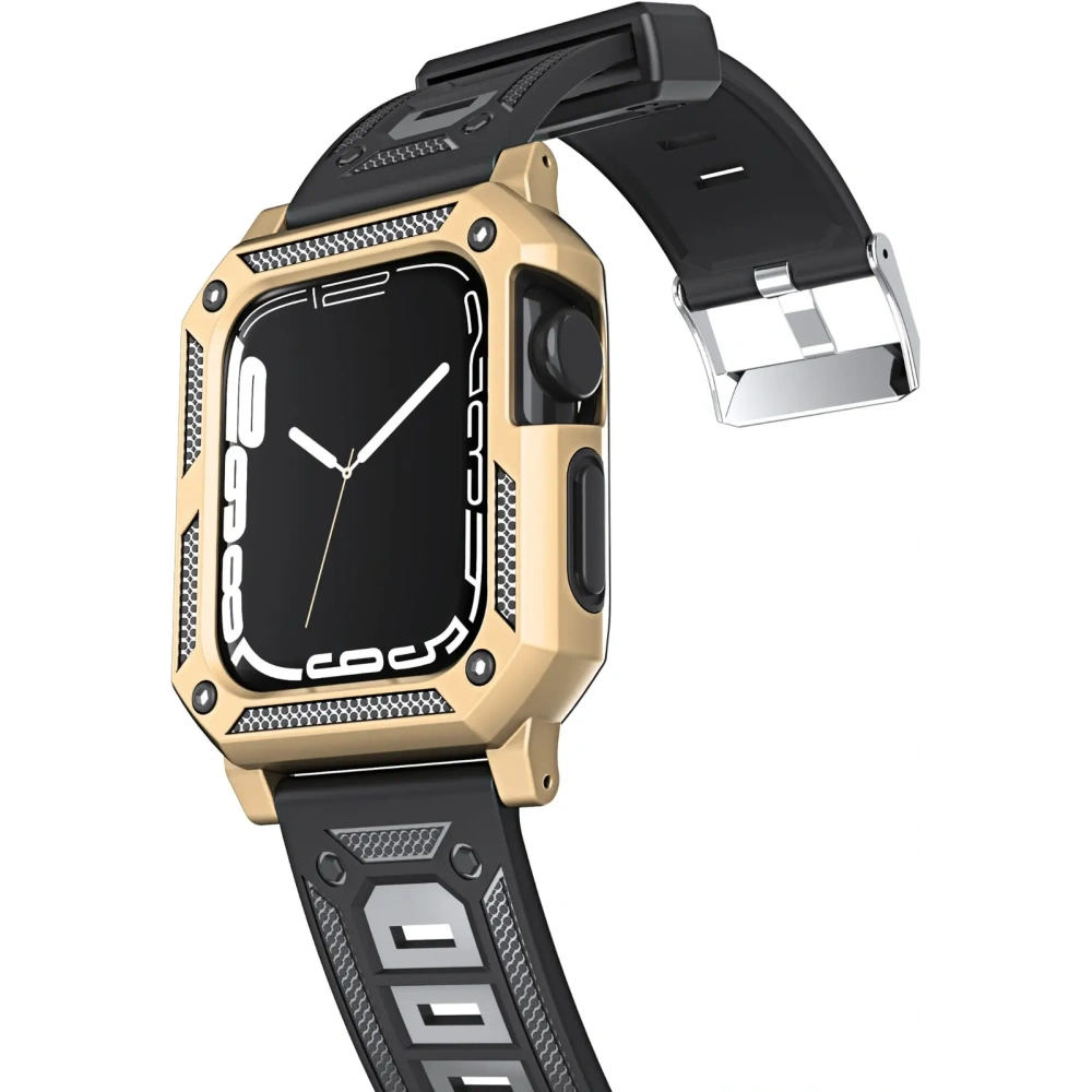 Hurtownia GSM - Bizon Strap + Case Watch Armor Apple Watch 44 / 45mm arany - BIZ306 - {ean13} - Hurt