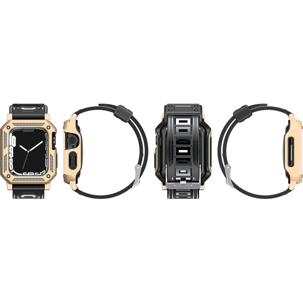 Hurtownia GSM - Bizon Strap + Case Watch Armor Apple Watch 44 / 45mm arany - BIZ306 - {ean13} - Hurt