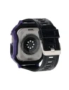 Etui z paskiem Bizon Strap + Case Watch Armor do Apple Watch Ultra 49mm fialové
