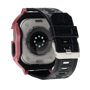 Hurtownia GSM - Bizon Strap + Tok Óra Páncél Apple Óra Ultra 49mm világos rózsaszín - BIZ308 - {ean13} - Hurt