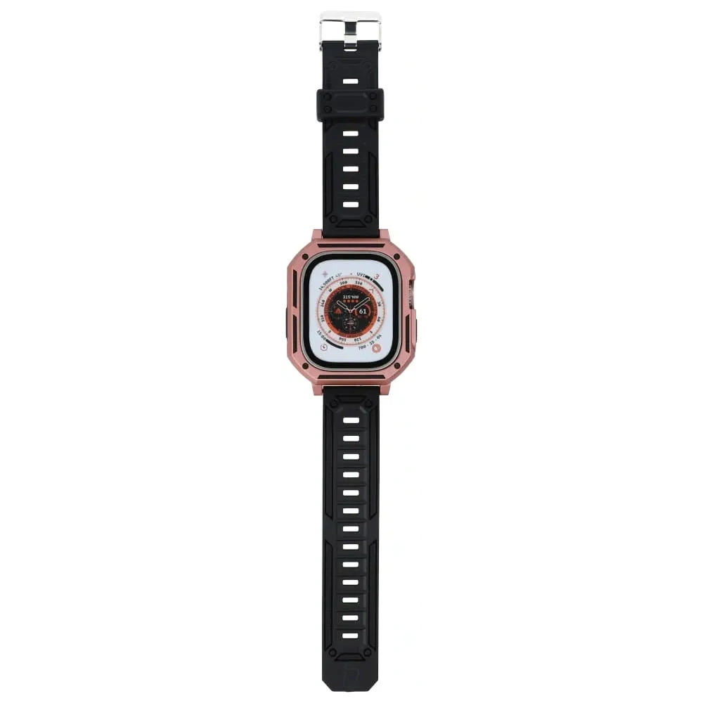 Hurtownia GSM - Bizon Strap + Case Watch Armor Apple Watch Ultra 49mm roz deschis - BIZ308 - {ean13} - Hurt