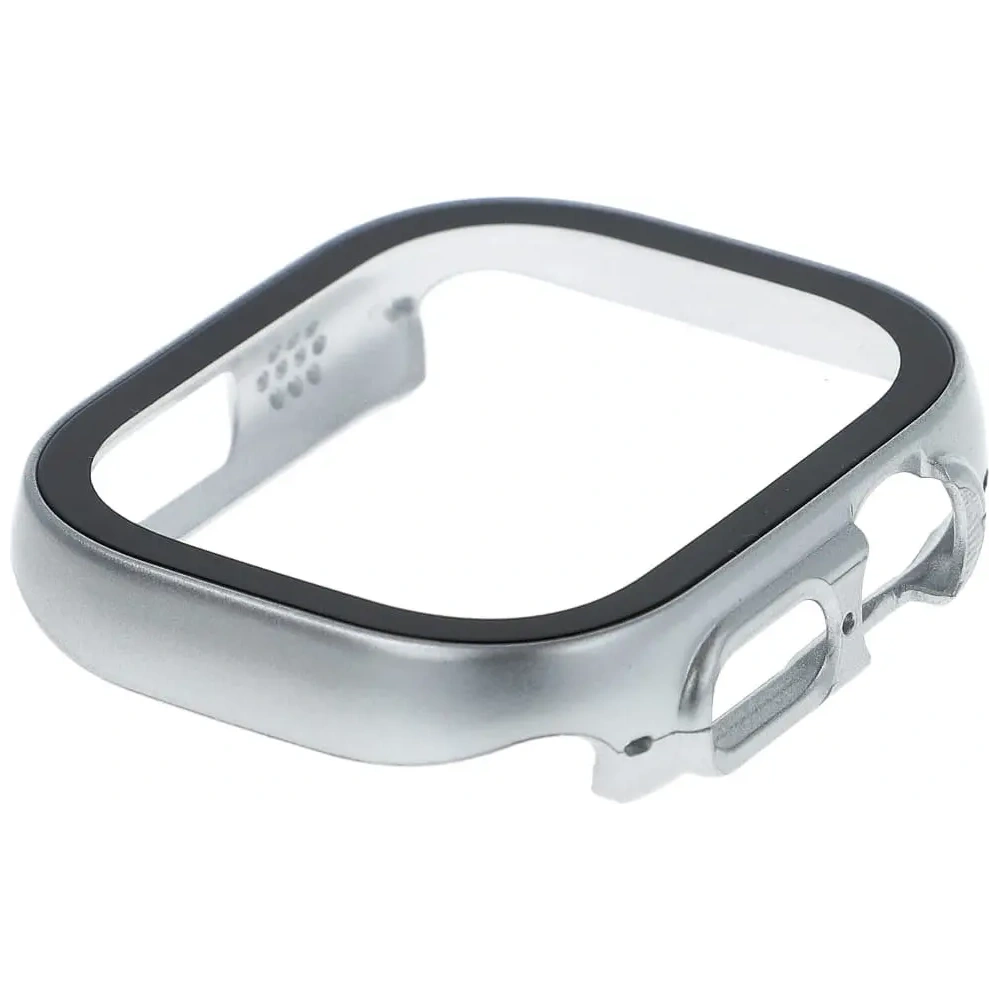 Hurtownia GSM - Etui Bizon Case+Glass do Apple Watch Ultra 49mm srebrne - BIZ311 - {ean13} - Hurt