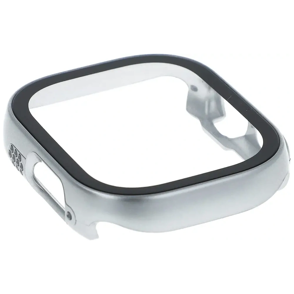 Hurtownia GSM - Etui Bizon Case+Glass do Apple Watch Ultra 49mm srebrne - BIZ311 - {ean13} - Hurt