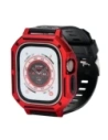 Bizon Strap + Case Watch Armor Apple Watch Ultra 49mm rot