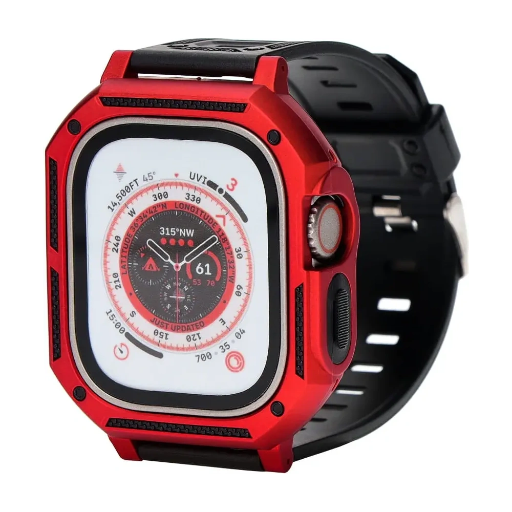 Hurtownia GSM - Bizon Strap + Case Watch Armor Apple Watch Ultra 49mm rot - BIZ313 - {ean13} - Hurt