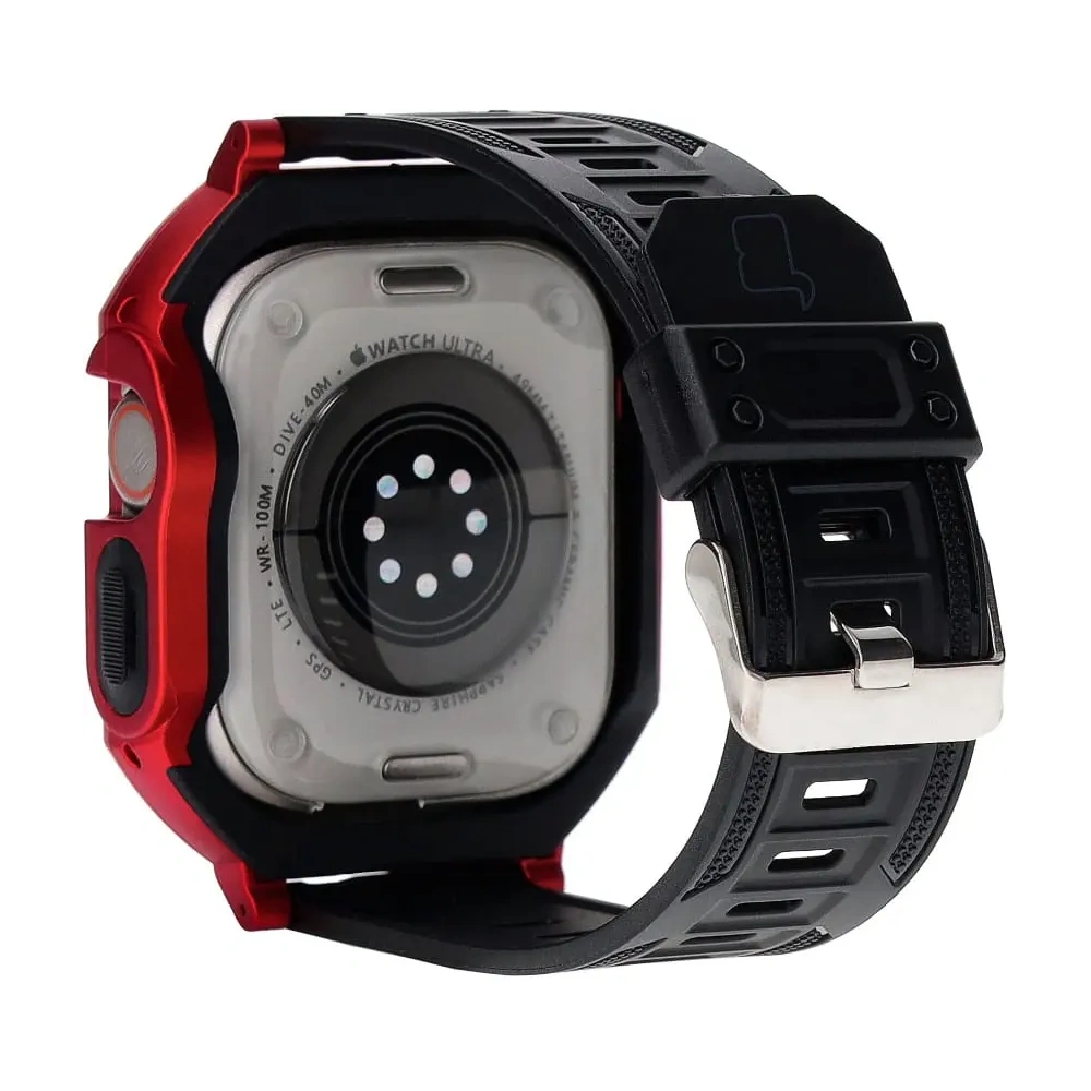 Hurtownia GSM - Bizon Strap + Case Watch Armor Apple Watch Ultra 49mm rot - BIZ313 - {ean13} - Hurt