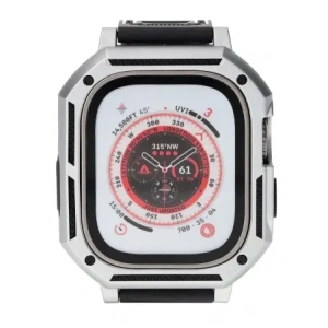 Hurtownia GSM - Bizon Strap + Case Watch Armor Apple Watch Ultra 49mm ezüst - BIZ314 - {ean13} - Hurt