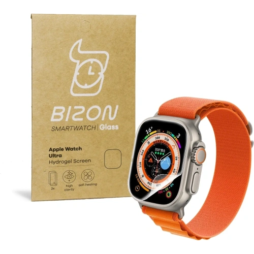 Folia hydrożelowa na ekran Bizon Glass Hydrogel Apple Watch Ultra 49mm [2 PACK]