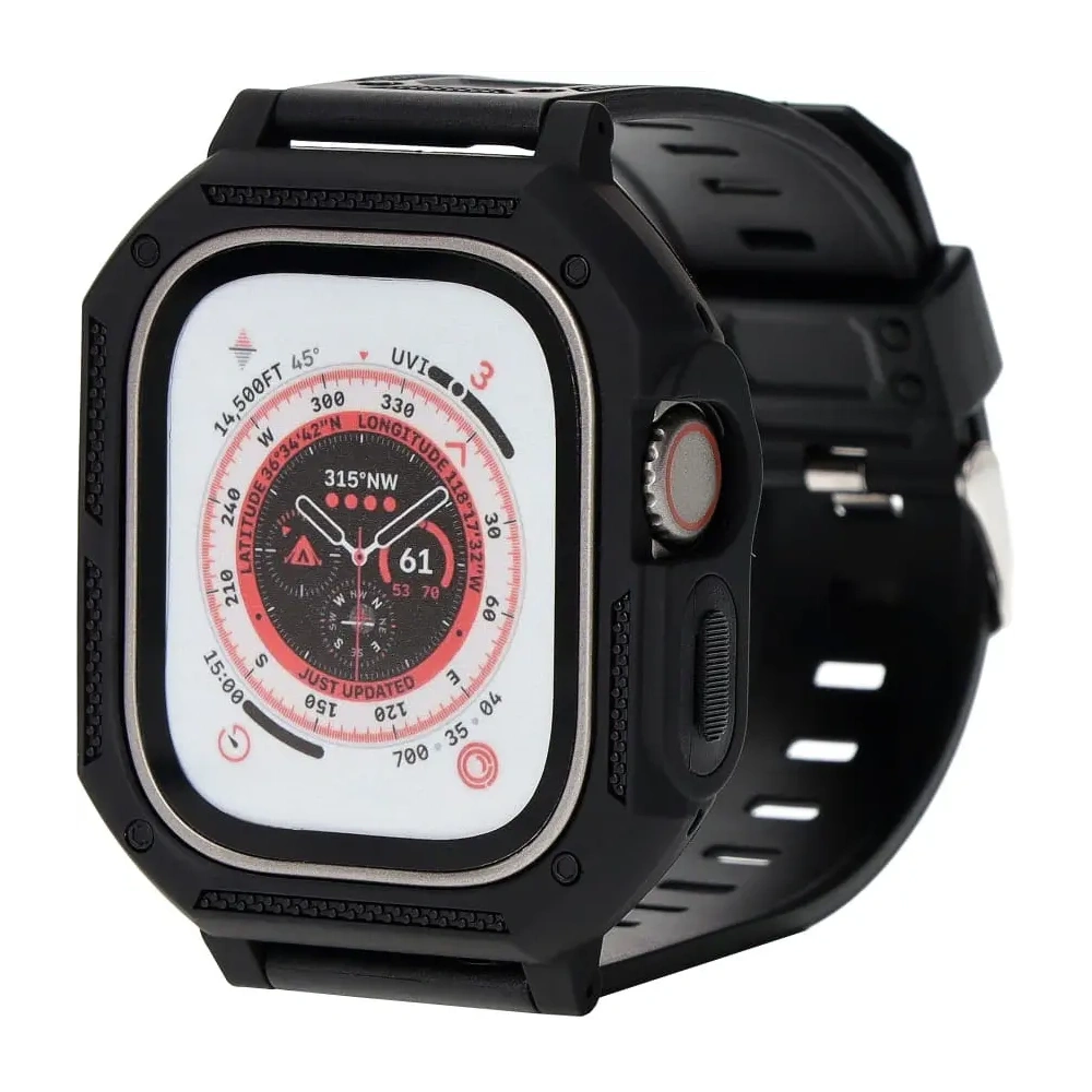Hurtownia GSM - Bizon Strap + Case Watch Armor Apple Watch Ultra 49mm schwarz - BIZ316 - {ean13} - Hurt