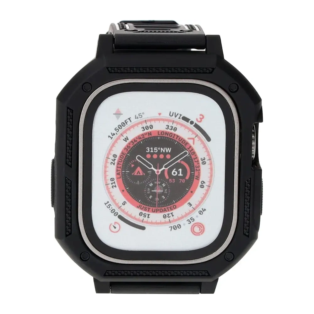 Hurtownia GSM - Bizon Strap + Case Watch Armor Apple Watch Ultra 49mm schwarz - BIZ316 - {ean13} - Hurt