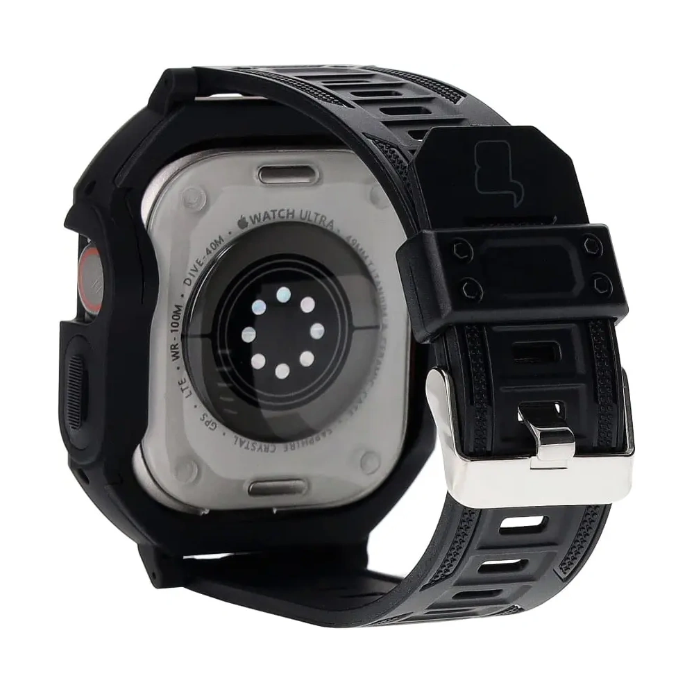 Hurtownia GSM - Bizon Strap + Case Watch Armor Apple Watch Ultra 49mm schwarz - BIZ316 - {ean13} - Hurt