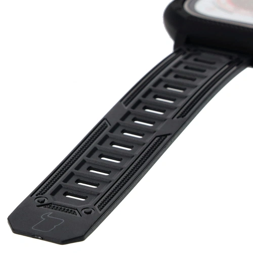 Etui z paskiem Bizon Strap + Case Watch Armor do Apple Watch Ultra 49mm czarne