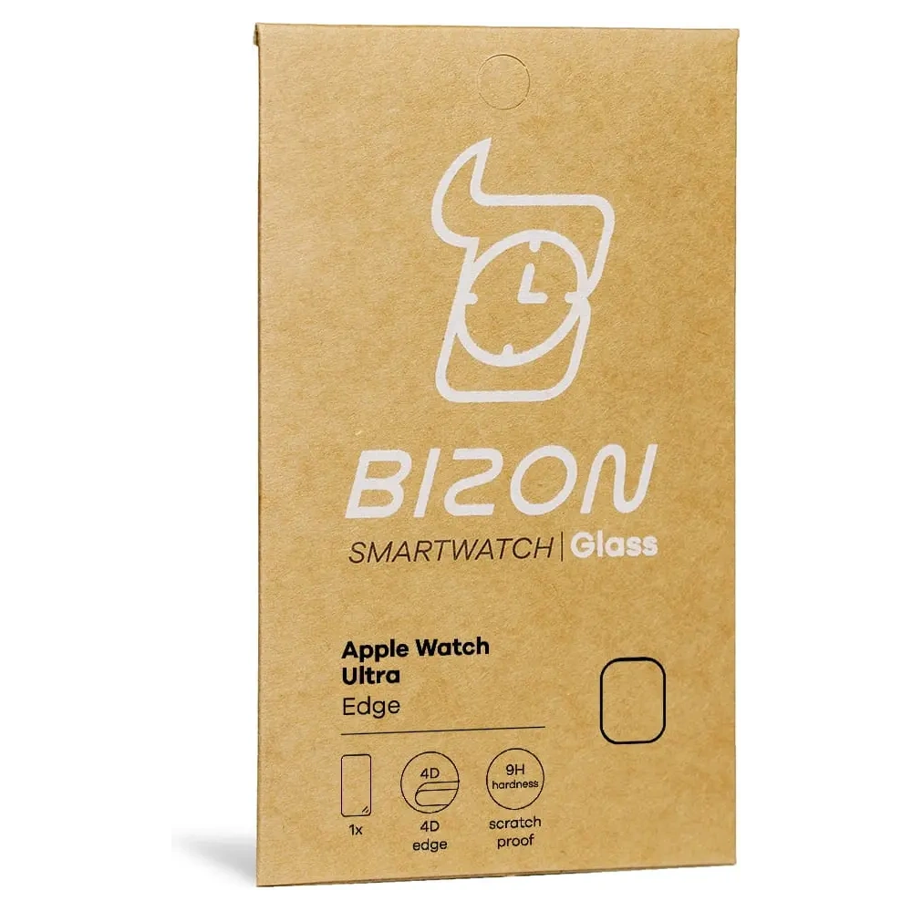Hurtownia GSM - Tvrdé sklo Bizon Glass Edge pro Apple Watch Ultra 49mm černé - BIZ318 - {ean13} - Hurt