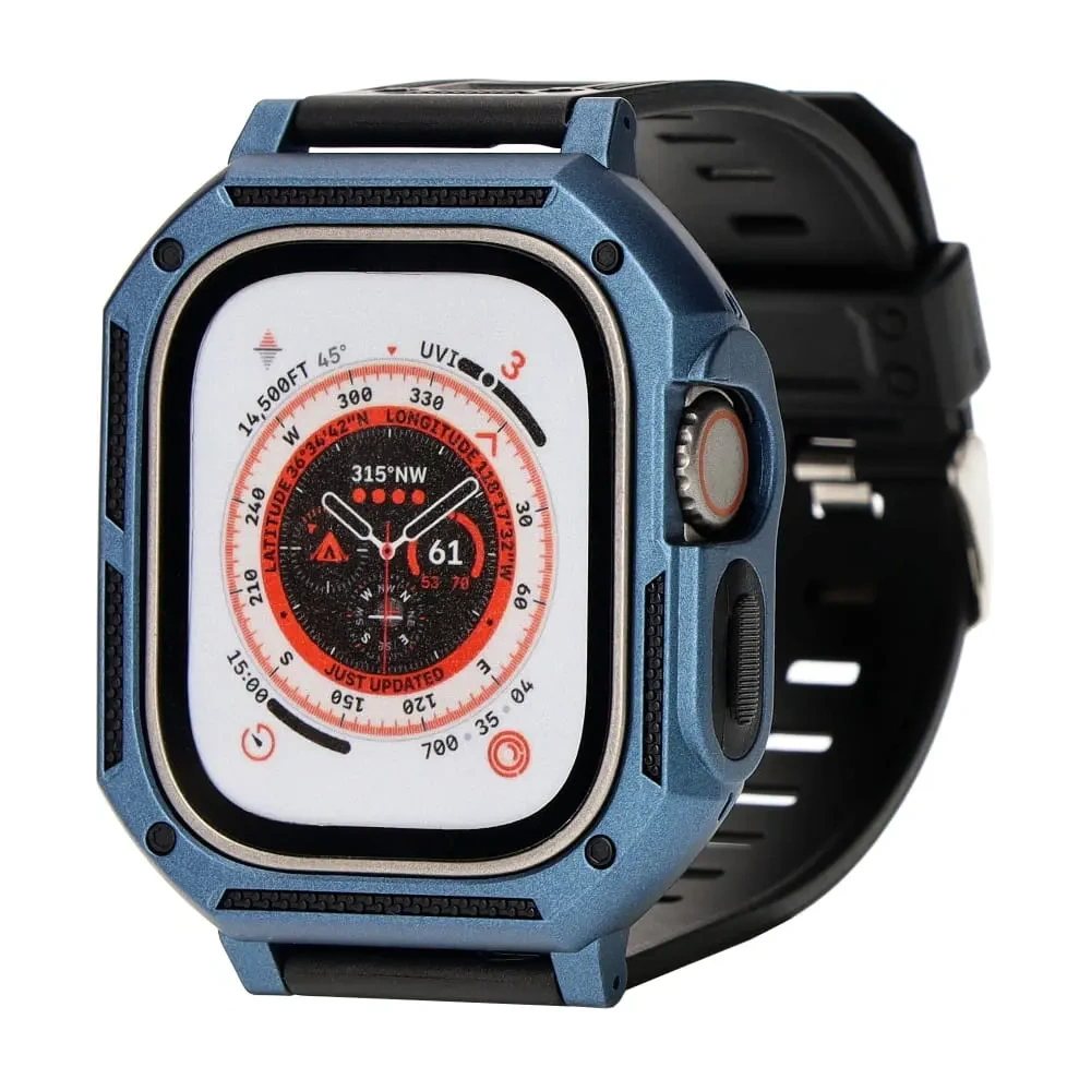 Hurtownia GSM - Bizon Strap + Case Watch Armor Apple Watch Ultra 49mm marineblau - BIZ320 - {ean13} - Hurt