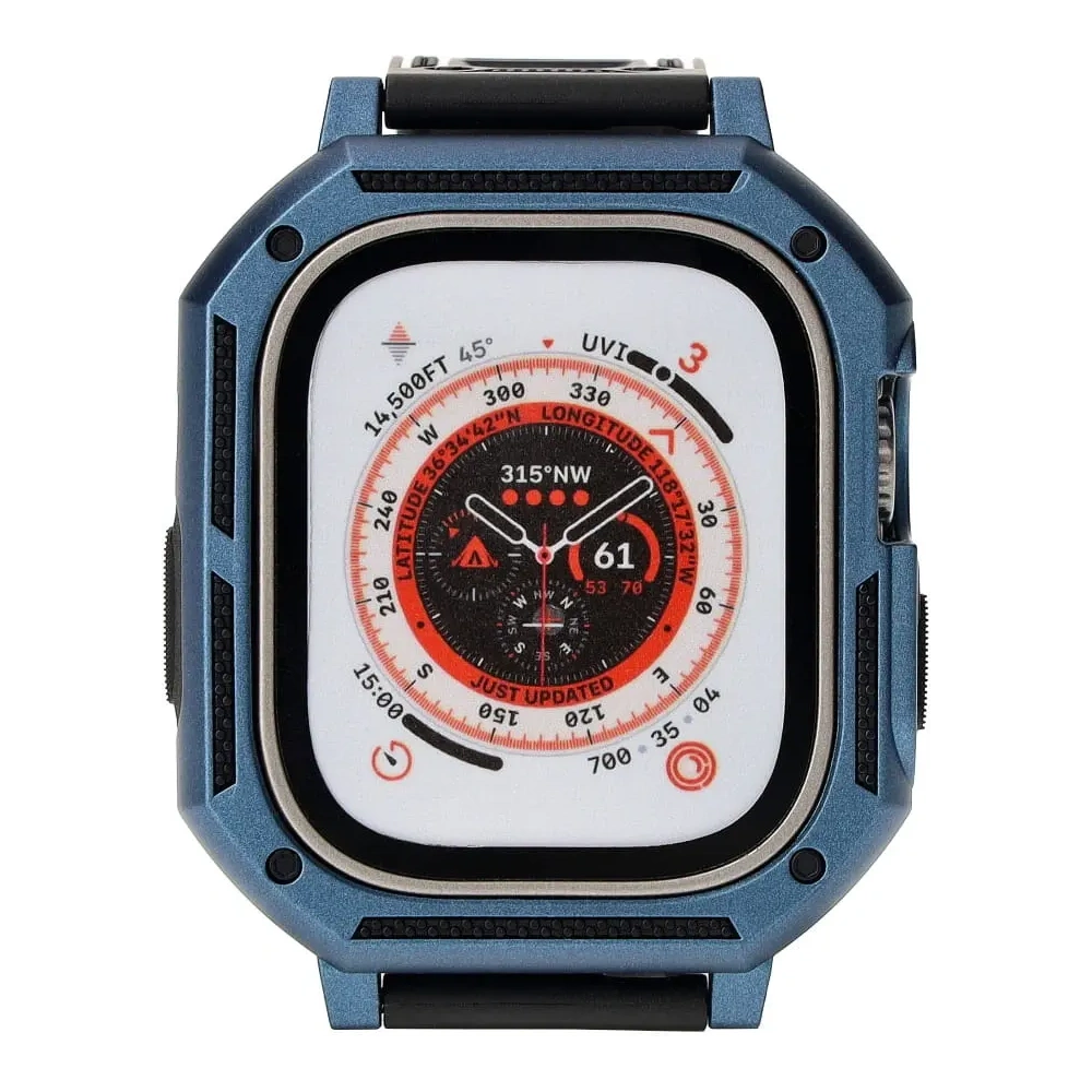 Hurtownia GSM - Bizon Strap + Case Watch Armor Apple Watch Ultra 49mm marineblau - BIZ320 - {ean13} - Hurt