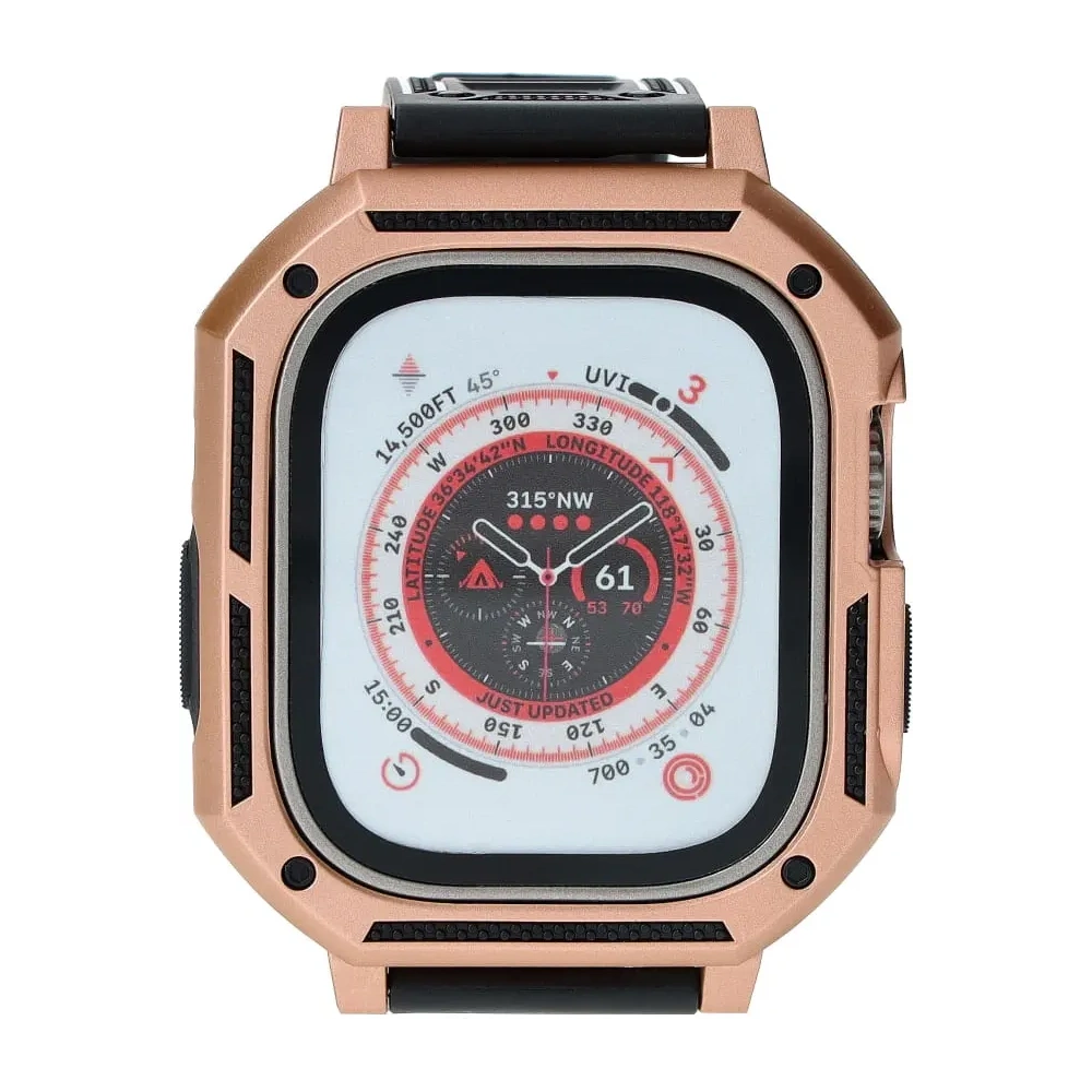 Hurtownia GSM - Etui z paskiem Bizon Strap + Case Watch Armor do Apple Watch Ultra 49mm zlaté - BIZ321 - {ean13} - Hurt