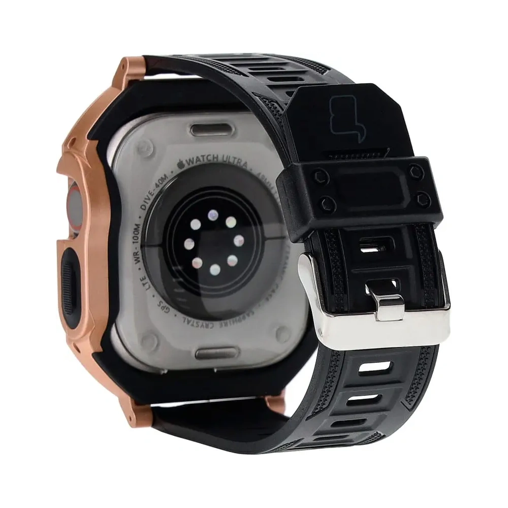 Hurtownia GSM - Etui z paskiem Bizon Strap + Case Watch Armor do Apple Watch Ultra 49mm zlaté - BIZ321 - {ean13} - Hurt