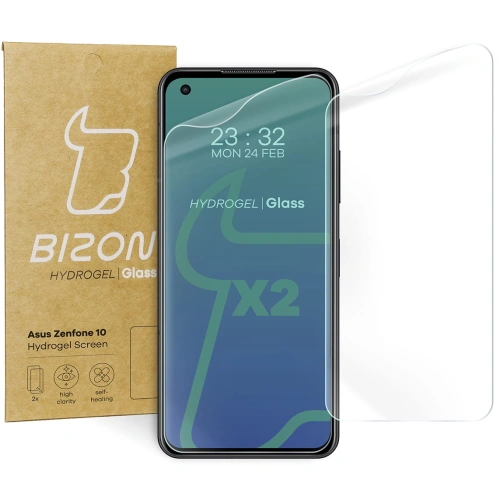 Folia hydrożelowa na ekran Bizon Glass Hydrogel do Asus Zenfone 10 [2 PACK]