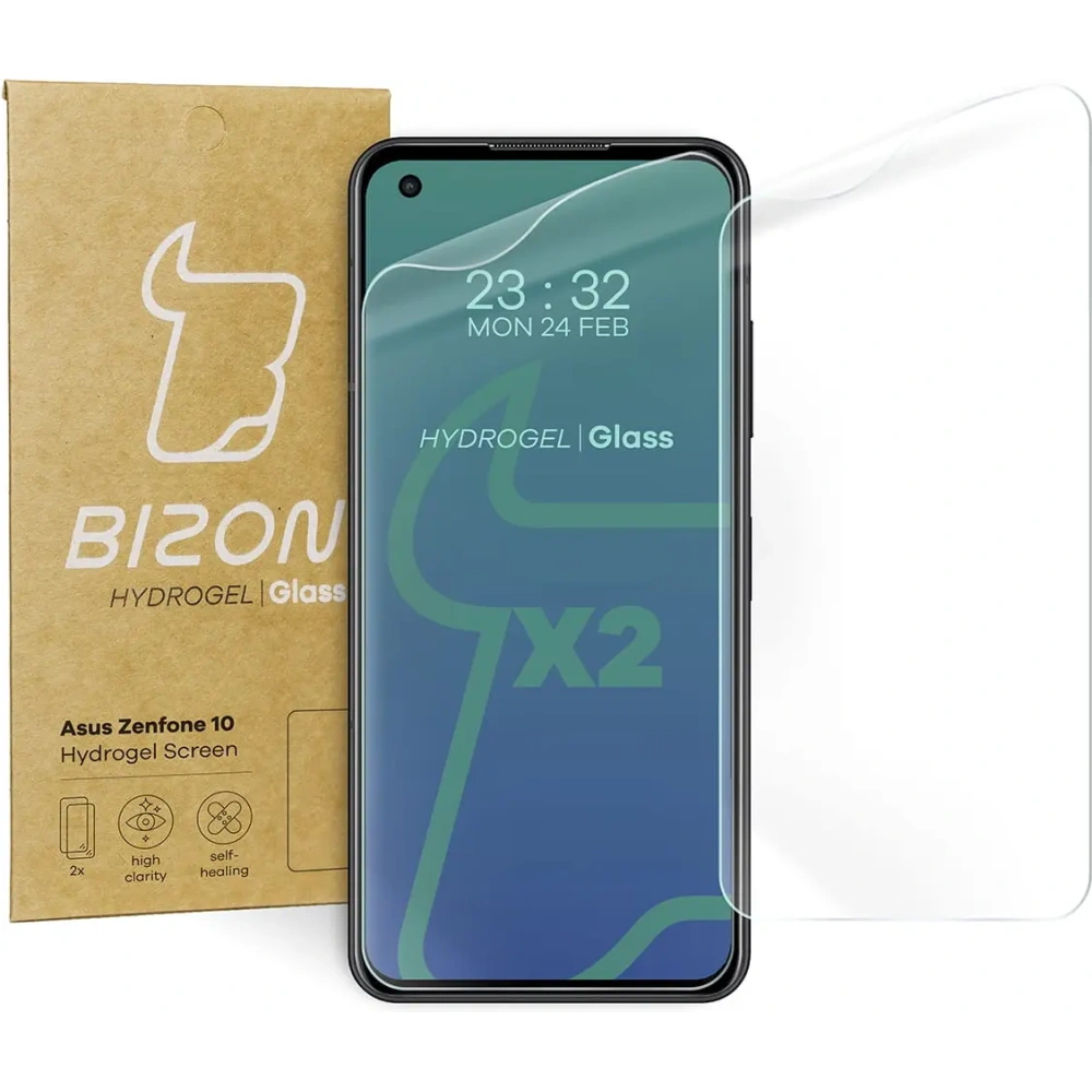Hurtownia GSM - Bizon Glass Hydrogel Asus Zenfone 10 [2 PACK] - BIZ322 - {ean13} - Hurt