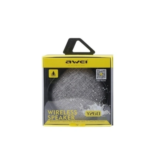 AWEI głośnik mini Bluetooth Y260 szary/grey