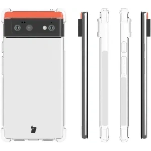 Hurtownia GSM - Bizon Case Clear Pack tok + 2x képernyőüveg + lencseüveg Google Pixel 6 átlátszó - BIZ327 - {ean13} - Hurt