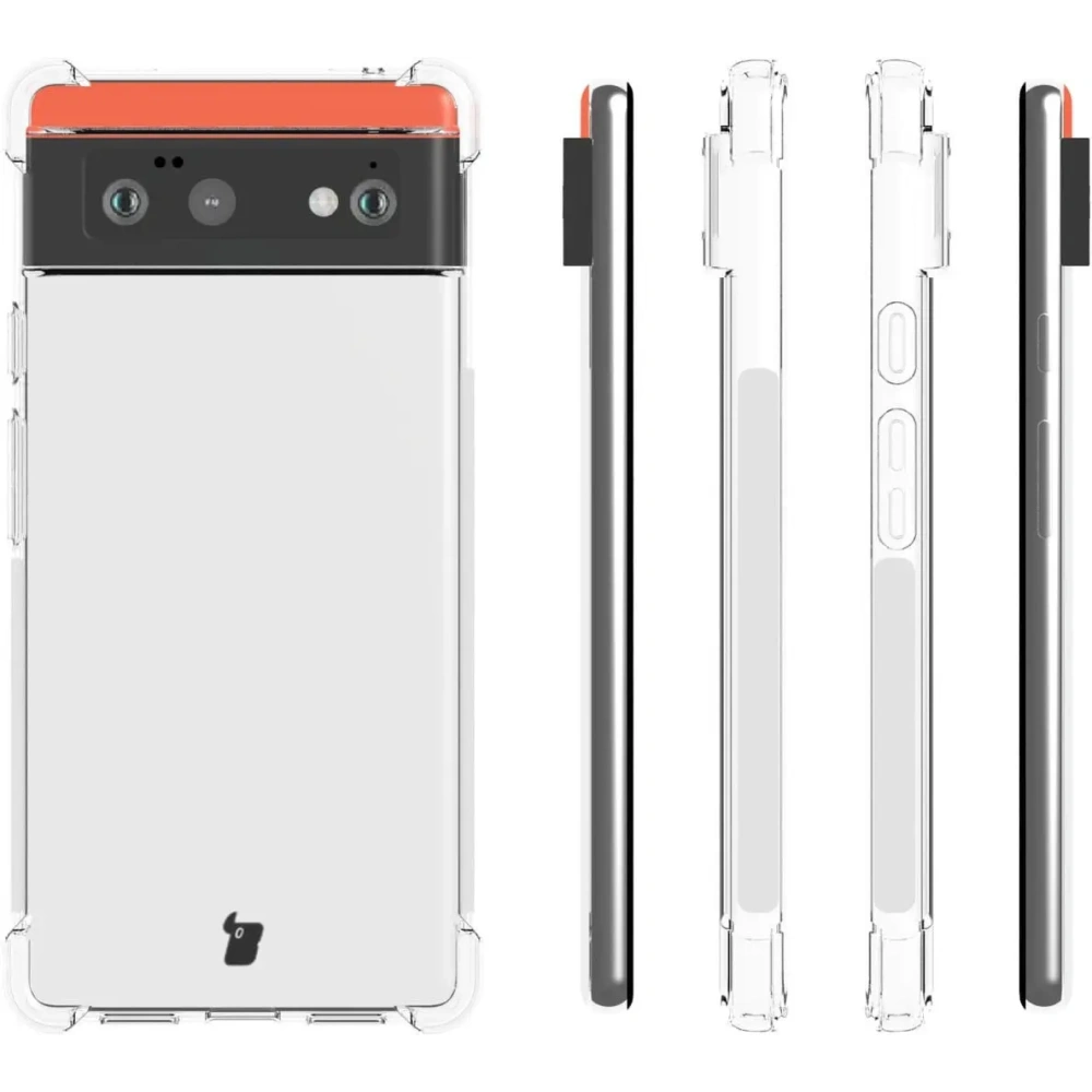 Hurtownia GSM - Bizon Case Clear Pack tok + 2x képernyőüveg + lencseüveg Google Pixel 6 átlátszó - BIZ327 - {ean13} - Hurt