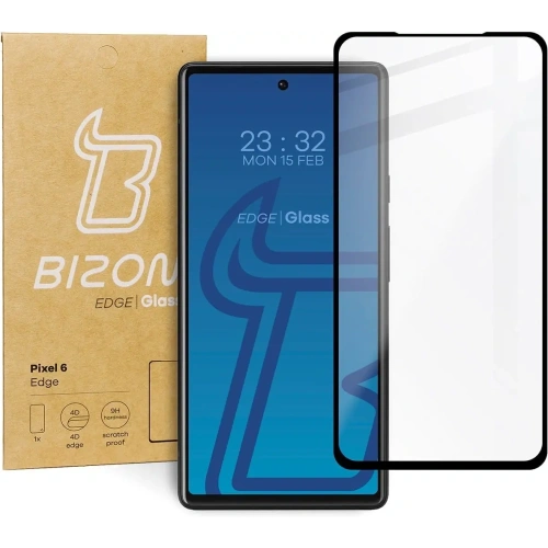 Szkło hartowane Bizon Glass Edge do Google Pixel 6 czarne