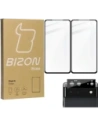 Bizon Glass Edge edzett üveg - [2 PACK] + lencsevédő Google Pixel 6 fekete