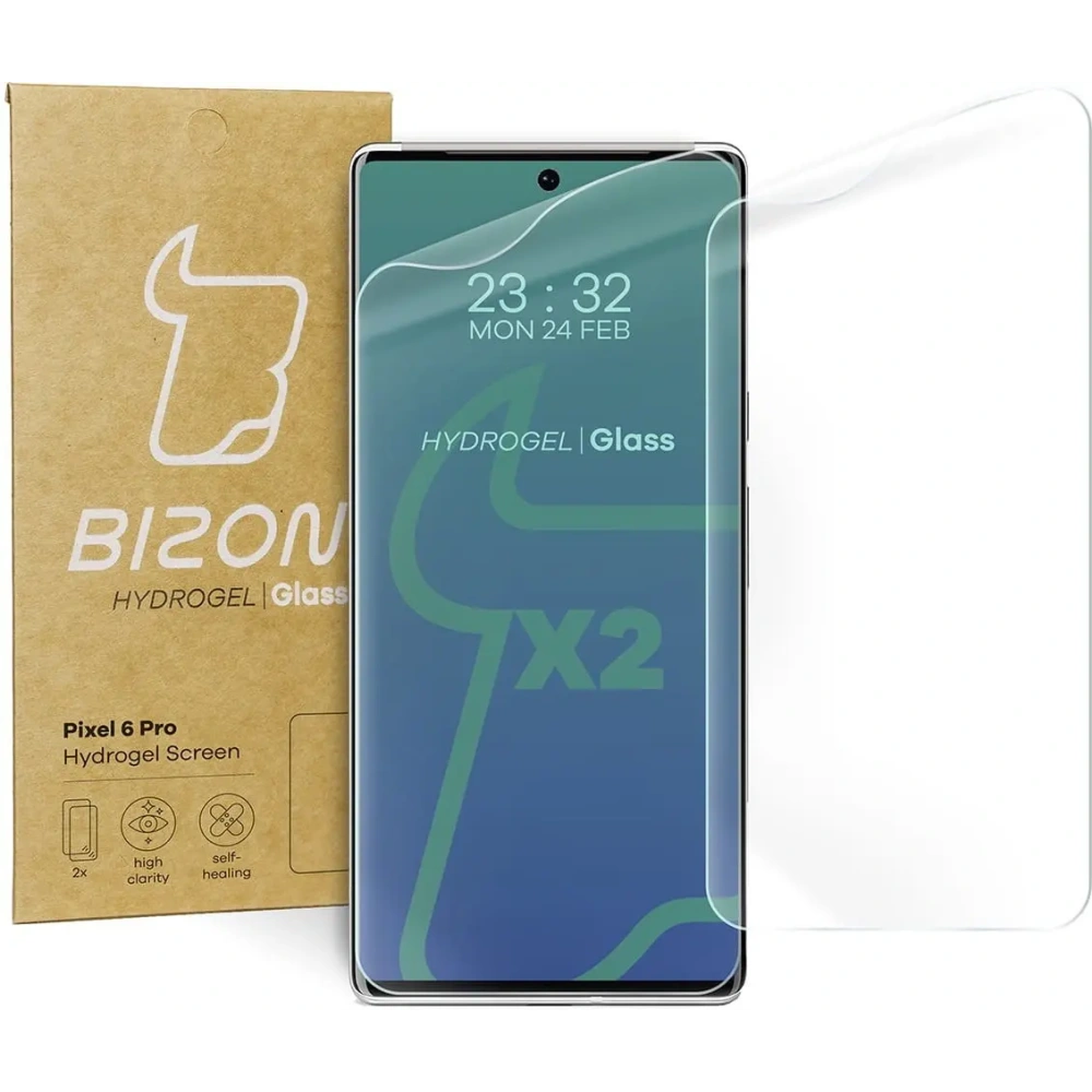 Hurtownia GSM - Folia hydrogelová na displej Bizon Glass Hydrogel Google Pixel 6 Pro [2 PACK] - BIZ334 - {ean13} - Hurt