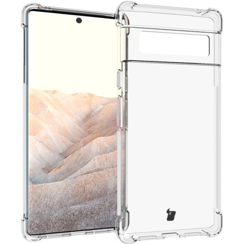 Etui + 2x folia + obiektyw Bizon Case Clear Pack do Google Pixel 6 Pro przezroczyste